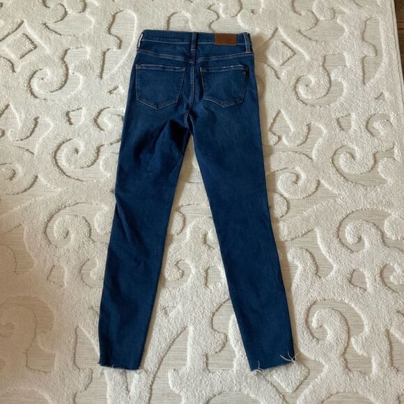 NEW Madewell High-Rise skinny Jeans Dark Blue Denim Wash - Picture 5 of 6